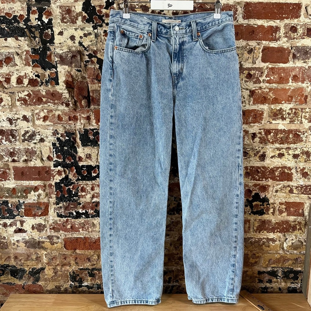 Levi's Low Pro Straight Womens 30 Lighter Blue Denim Jeans 32x29.5"